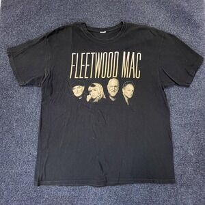 Fleetwood Mac Shirt Mens Extra Large Black 2013 Tour Live Concert Band Tee Music